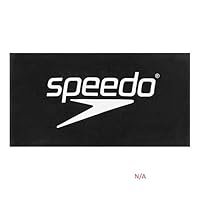 Speedo Unisex Adult's Speedo Logo Towel, Black/White, One Size