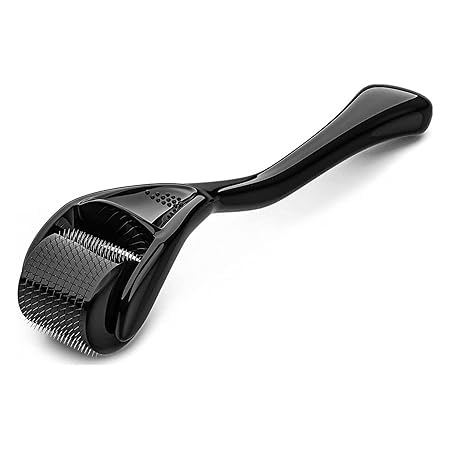 MAXXOX 540 Micro Needle Beard Roller, hair roller for men, Beard roller for hair regrowth, Beard touch, skincare tools, Beard roller for face-Black-image-28