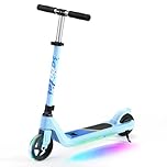 LINGTENG Electric Scooter for Kids, Adjustable in 4 Heights 2 Speeds, E Scooter is Suitable for Boys Girls Aged 6-10 and Weighing No More Than 110 Lbs.