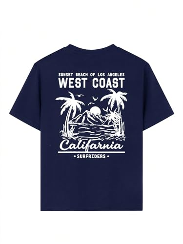 Girls Beach Vacation Short Sleeve T Shirts Summer Casual Tops