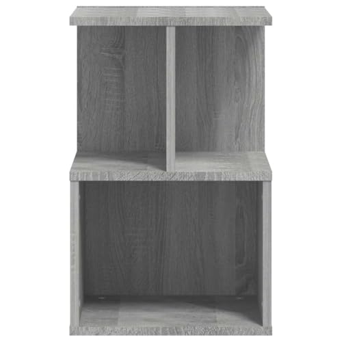 Table de chevet gris sonoma design moderne en bois d'ingénierie