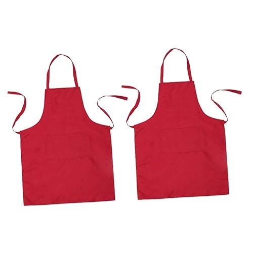 NAMOARLY Pure Neck Strap Bib Apron Set Waterproof Work Apron 60x70cm Easy to Clean
