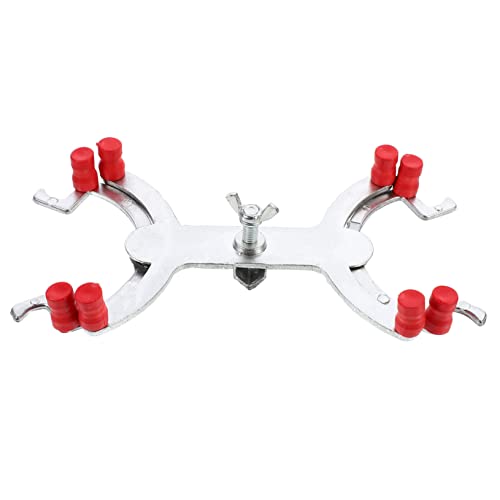 CIYODO Titration Clamp Grip Support Clamps Test Tube Clamp Titration Clip for Laboratory Utility Clamp Chemistry Glassware Clamp Experiment Titration Clip Aluminum Alloy Silver