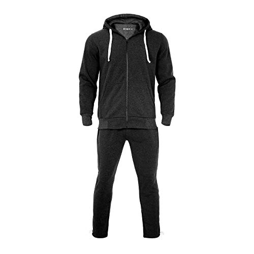 R Rambler 1985 Tracksuit For Big And Tall Men Sportwear Fleece Hoodie Outfit Heavyweight Athletic Sweatsuits Jogging Suits Set(Charcoal Grey,2Xl) #TOP1