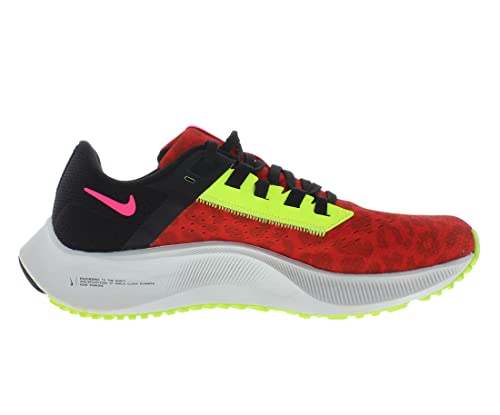 Nike NIKE Women's WMNS Air Zoom Structure 21 (w) Competition Running Shoes, Chile Red Hyper Pink Black, 6.5 US