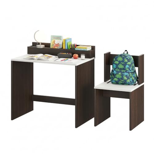 Image of FURNEASER Jasper Medium Size School Desk DIY, Table Chair Set for Kids, (80x40cm)