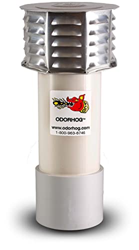 OdorHog Metal Cap Slip On Vent Stack Pipe Filter 4"