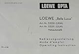 loewe opta radio schrank  Bedienungsanleitung Loewe \