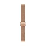 Bracciale mesh in acciaio tonalità oro rosa da 16 mm