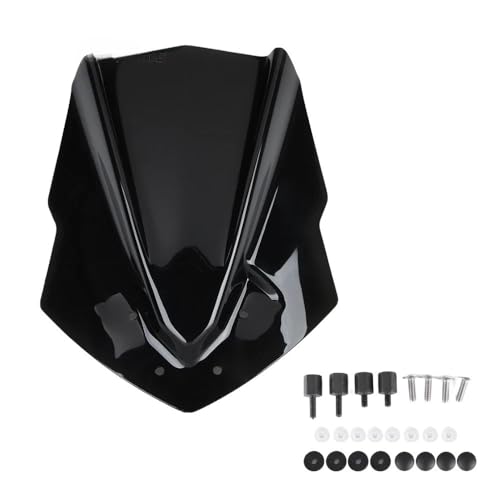 Déflecteur MT125 contre la fatigue des cervicales : bulle de moto noire 2015-2020