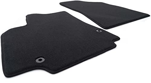 kh Teile Fußmatten Berlingo - Velours Automatten Original Qualität 2-teilig schwarz vorn