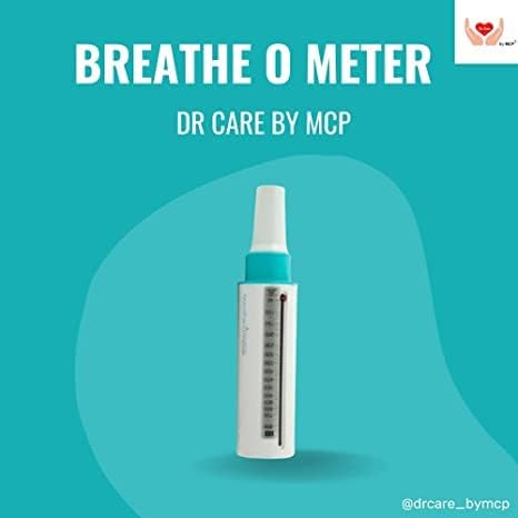 ACU-CHECK Healthcare Breath Exerciser Peak Flow Meter Adult Respiratory Exerciser Oxygen Flow Meter Adults For Personal Use (White) - Image 2 thumbnail