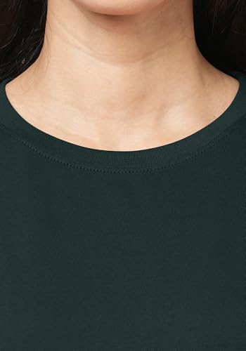 Image of Wear Your Opinion Women's S to 5XL Plain Solid 100% Cotton Unisex Boyfriend Fit T-Shirt (Design: Solid)