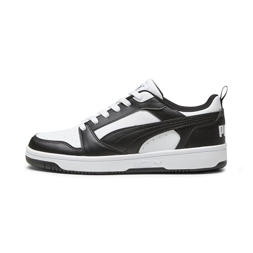 PUMA Rebound V6 Low, Zapatillas Unisex adulto, Puma White Puma Black Puma White, 41 EU