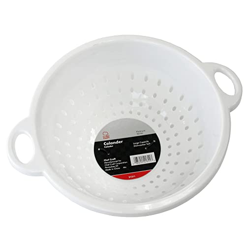 Chef Craft Select Plastic Deep Colander, 11X5 Inch 5 Quart, White #TOP1