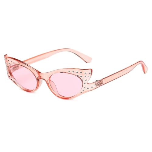 Lunettes œil de chat vintage rose pour festival et plage branchée