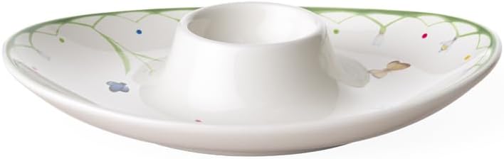 Villeroy & Boch 14-8663-1950 Colourful Spring Egg Cup, Premium Porcelain, White, 14,5 x 11 cm