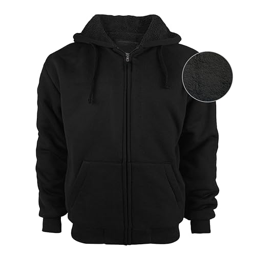 BILLIONHATS Bulk Sherpa-Lined Men Hooded Sweatshirts - Assorted Sizes and Colors, For Winter And Homeless Shelter Donations2