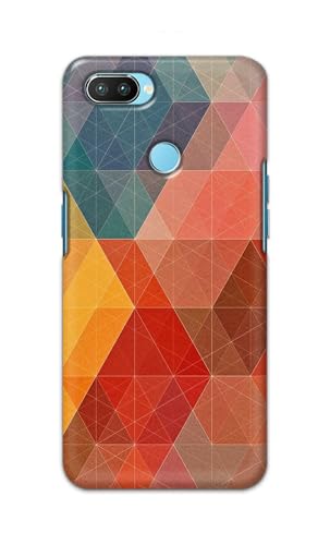 Image of Printed Hard Back Cover Case for Realme 2 Pro Back Cover (Crumpled Design) -1111