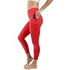 90-Degree-By-Reflex-High-Waist-Tummy-Control-Squat-Proof-Ankle-Length-Leggings-with-Pockets 90 Degree By Reflex High Waist Tummy Control Squat Proof Ankle Length Leggings with Pockets - Scorpio Red - Medium