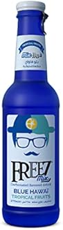 Freez - Carbonated Soda Flavored Cold Drink Non Alcoholic - Blue Hawaii Tropical Fruits Mix - 275 ml