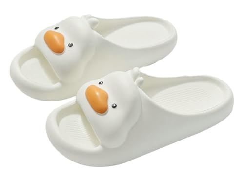 Image of Cartoon Duck Slippers Slides for Women Men Cute Cloud Slides Slipper Unisex Animals Beach Slippers Lightweight Summer Shoes