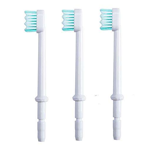 Replacement Standard Brush Heads Dental Water Jet Compatible with Waterpik Water Flossers (Like WP-100) and Other Brand Oral Irrigators 3-Pack