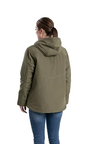 Berne Women's Softstone Micro-Duck Hooded Coat2