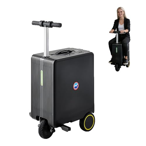 ZGGJZKV Electric Luggage for Adults, Smart Rideable Suitcase Scooter with TSA Lock, Expandable Hardshell Carry-on Luggage Case with USB-port, for Air Travel