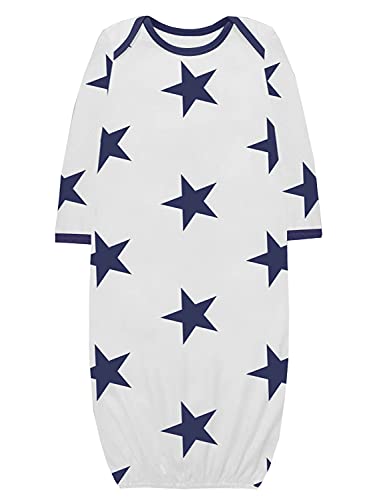 Image of A.T.U.N. (ALL THINGS UBER NICE) Unisex Kids Cotton Full Length Printed Gown | Maxi Nightdress for Baby Boys and Girls (2 Piece Set)