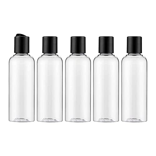 トラベルボトル 小分けボトル 詰め替え容器 100ml 5個入り 化粧品用 化粧水 精製水 クリーム コスメ小分け 透明 省スペース 漏れ防止 化粧品容器 携帯用 収納 出張用 旅行用品 家庭用