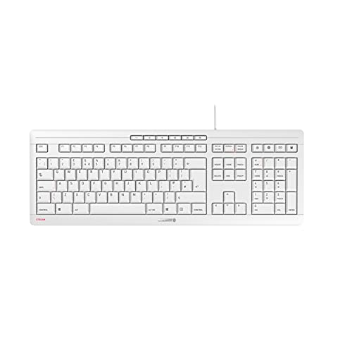 Cherry Stream Keyboard - Wired Usb Keyboard - Sx Scissors Mechanism - Gs Approval - Qwerty – White #TOP9