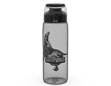 Jurassic World Zak Designs 25oz Plastic Water Bottle Gray/Black