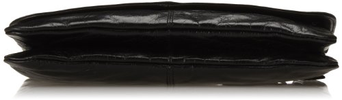 Latico Lidia Crossbody Bags; Triple Compartment Style Shoulder Sling Purse For Women With Front Flapover Magnetic Closures, Card Slots & Cross Body Strap; Vintage Bags/Clutch For Accessories - Black #TOP3