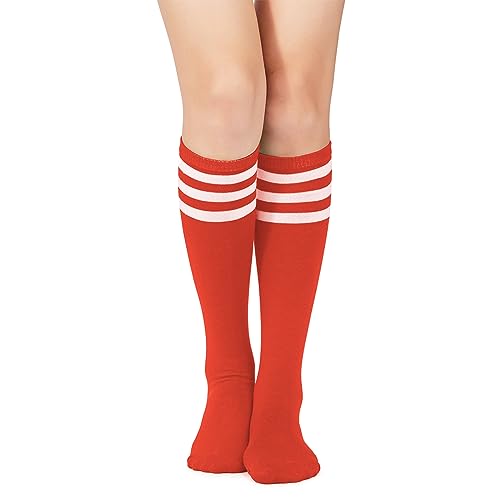 Image of American Trends Women Softball Socks Knee High Tube Socks Long Baseball Soccer Socks for Youth Girls