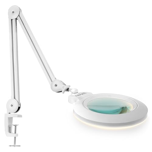 Neatfi Pro Bifocal LED Magnifying Lamp, CRI 95, CCT, 7-Inch Lens (White) by Neatfi - Used condition - US$148.92