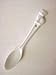 CUCHARILLA TAZA GATO PORCELANA BLANCO Imagen de CUCHARILLA TAZA GATO PORCELANA BLANCO