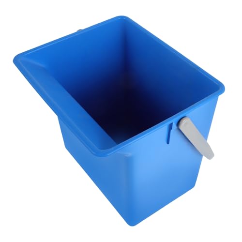 Cubo rectangular de plástico para limpieza de oficinas y organización del hogar