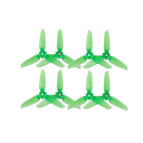 Hélices colorées FPV à dégagement rapide pour drones - Pack de 4 paires vertes