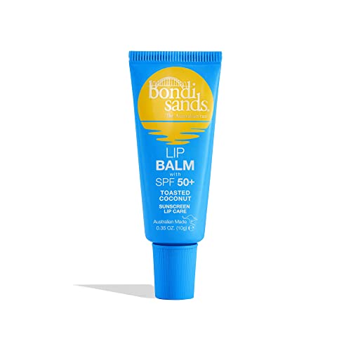 Bondi Sands – Lip Balm SPF 50+ Coconut – feuchtigkeitsspendende Lippenpflege mit LSF 50 für einen umfangreichen Sonnenschutz, 10 g