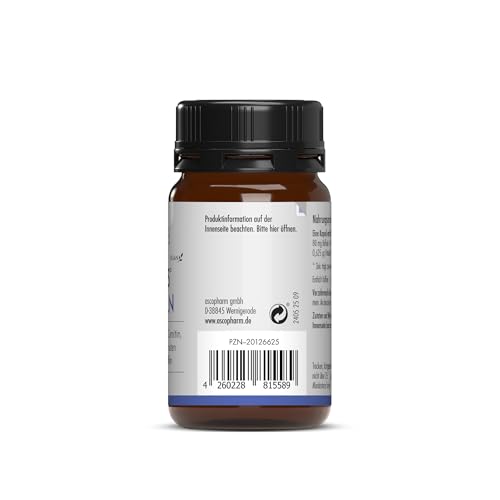 sovita Fokus Kapseln | Mit Koffein & Vitamin B12 für Konzentration & mentale Leistung | L-Tyrosin, Acetyl-L-Carnitin & L-Theanin aus grünem Tee | Zink für die kognitive Funktion | Vegan | 60 Kapseln