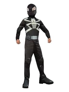 Rubies I-610872M Marvel Spider-Man Ultimate Agent Venom Kostüm für Kinder, Einheitsfarbe, Größe M