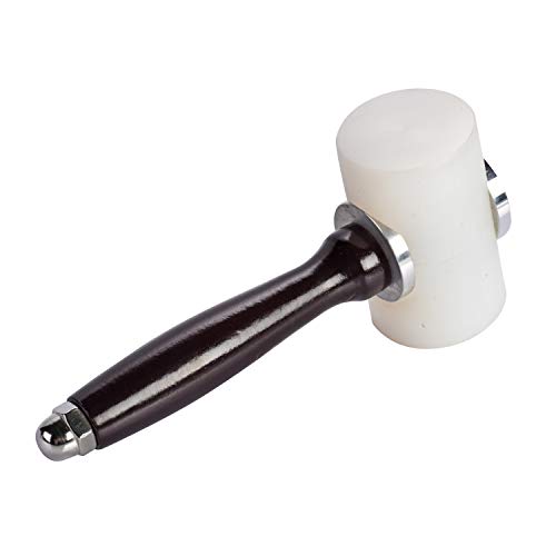 Woniutch 12-Ounce Mallet For Leathercraft Leather Carving Hammer Working Mauls With Nylon Head And Wooden Handle(T Head) #TOP1