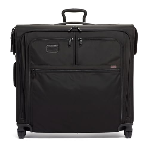 TUMI - Alpha Extended Trip 4 Wheeled Garment Bag - 4-Wheeled Clothing Bag for Hanging Suits, Dresses & Coats - With TSA Lock - Black