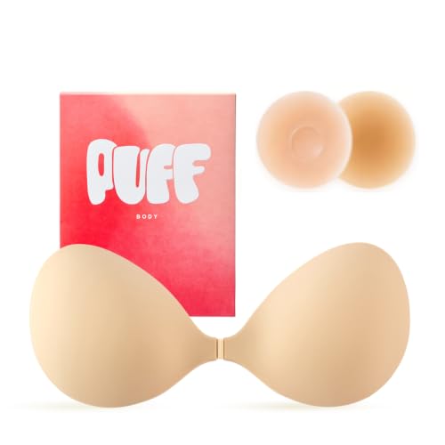 Image of Invisible Strapless Sticky Bra Push up, Adhesive Bra