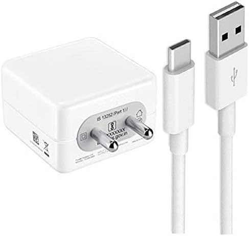 Ultra Fast Type-C Charger for Nextbit Robin Charger Original Adapter Like Wall Charger | Mobile Charger | Qualcomm QC 3.0 Quick Charge Adaptive Fast Charging, Rapid, Dash, VOOC, AFC Charger With 1 Meter Type C USB Data Cable (3.0 Amp, SK32, White)