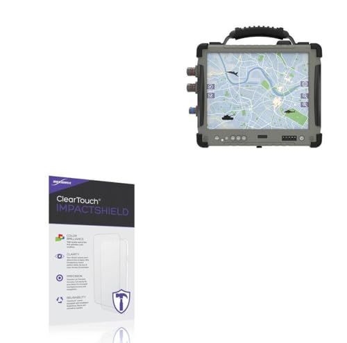 BoxWave Screen Protector Compatible with Military Systems & Solutions TBL104K8M - ClearTouch ImpactShield (2-Pack), Impenetrable Screen Protector Flexible Film