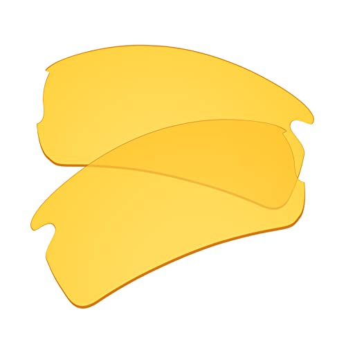 EZReplace Lentes de repuesto para gafas de sol Oakley Flak 2.0 OO9295 (lentes no polarizadas) - Compatible con marco Oakley Flak 2.0 (visión nocturna amarilla) Cover