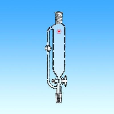 7285-35 Filtering Funnel with 1: 5 PTFE Plug, Pressure Equalizing, 125 mL Capacity, 1 mL