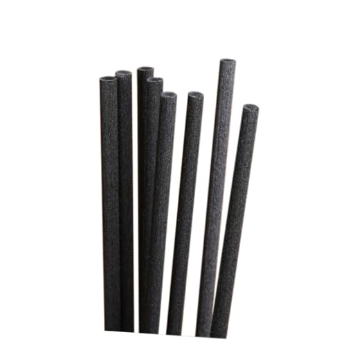 Luxshiny 80pcs Black Polyester Fiber Diffuser Sticks Replacement Rods for for Home Office Bathroom Use Fragrance Purify Air